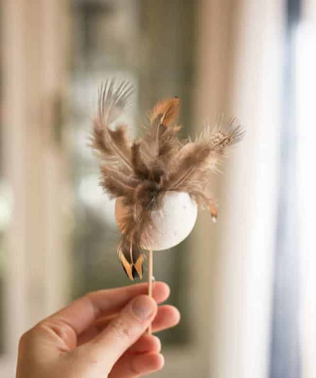 Feather Ball Ornament