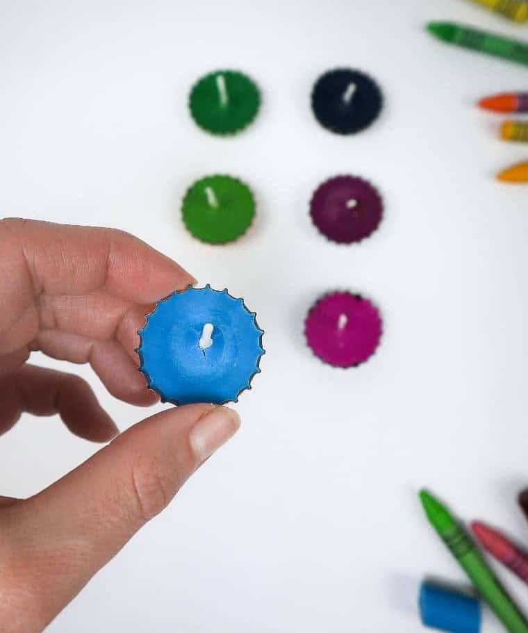 DIY Bottle Cap Candles