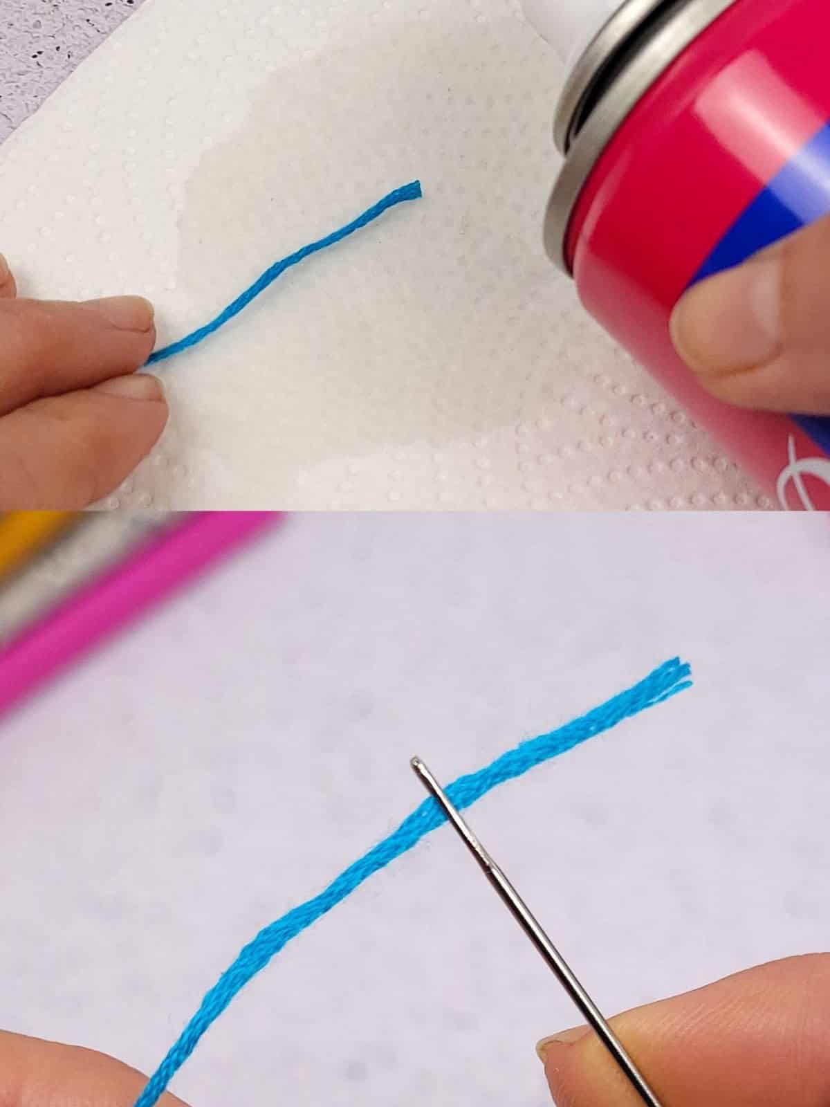 Prevent Fraying When Threading Needles