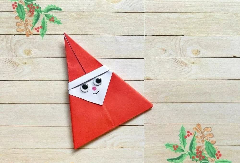 5-Minute Origami Santa Claus