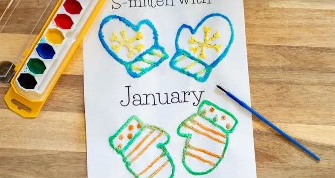 Mitten Salt Painting