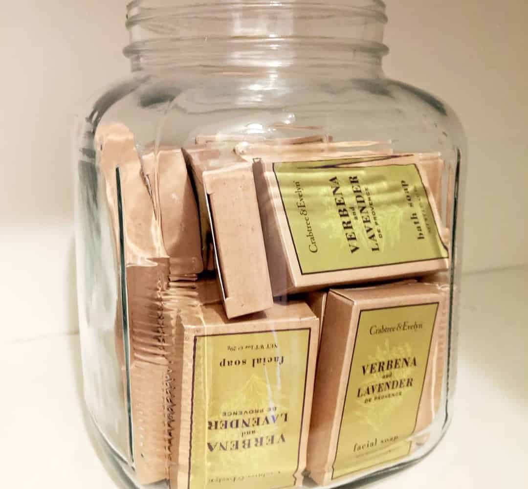 Display Your Soap Bars in a Glass Jar