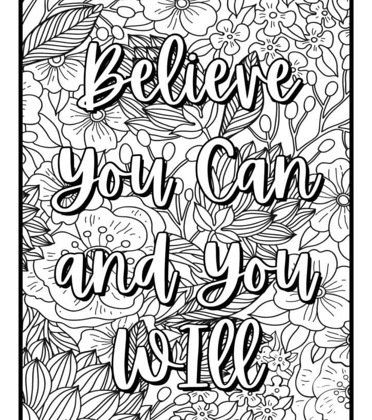 Inspiring and Relaxing Coloring Pages