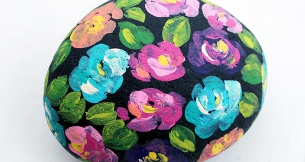 Spring Floral Painted Rocks