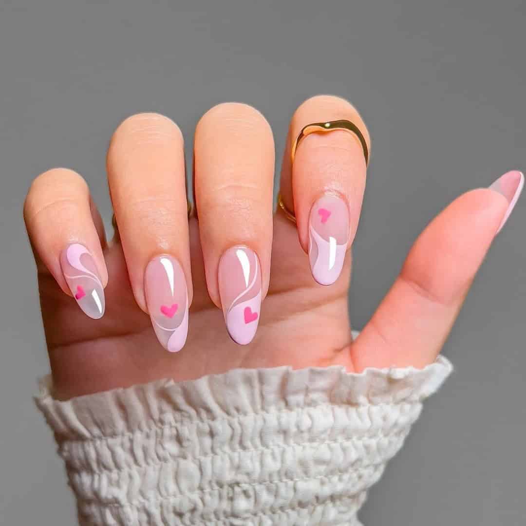 SWIRLY HEARTS NAILS