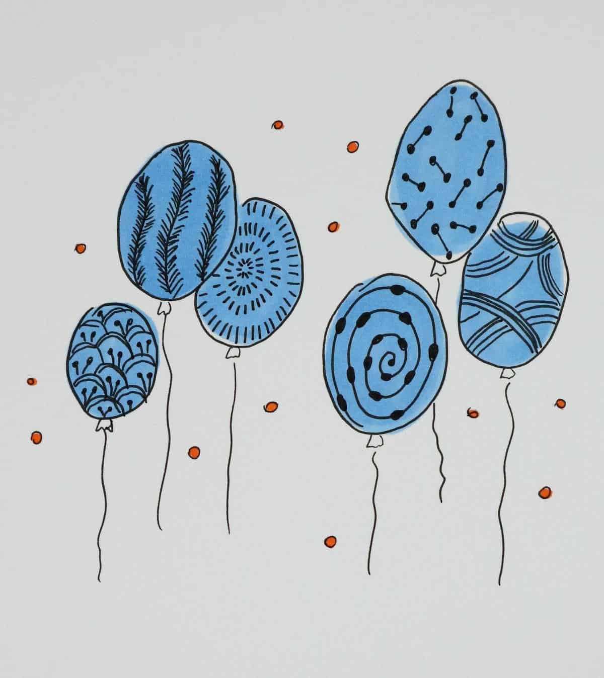 Patterned Party Balloons