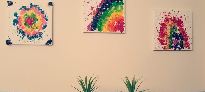 Melted Crayon Art