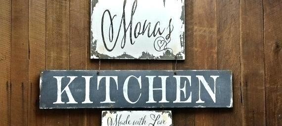 Vintage Kitchen Sign