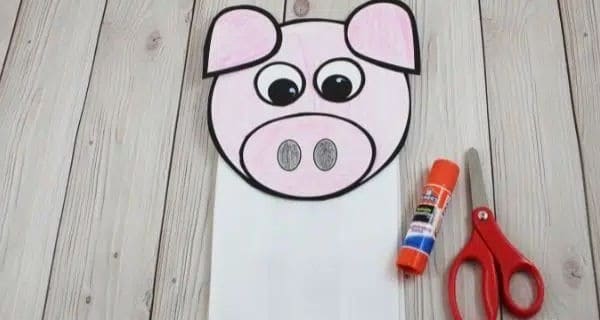 Pig Paper Bag Puppet