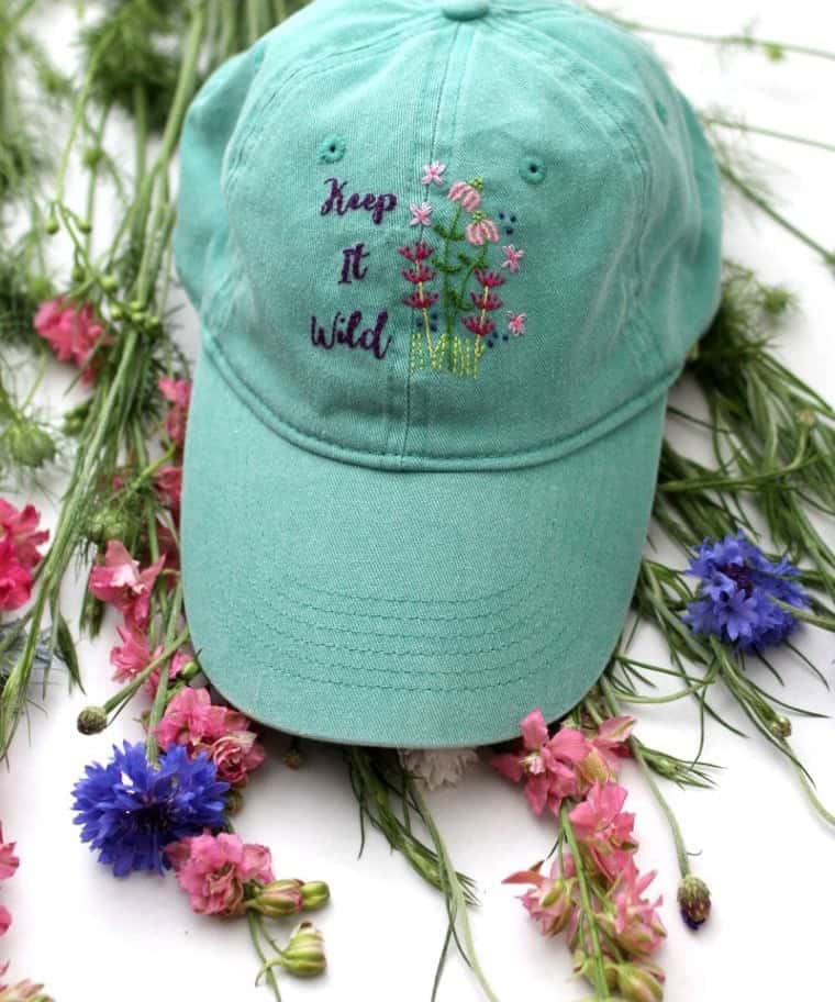 Hand-Embroidered Baseball Cap