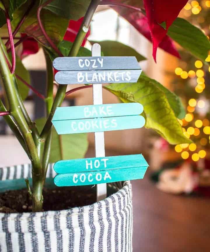 Mini Signs From Popsicle Sticks