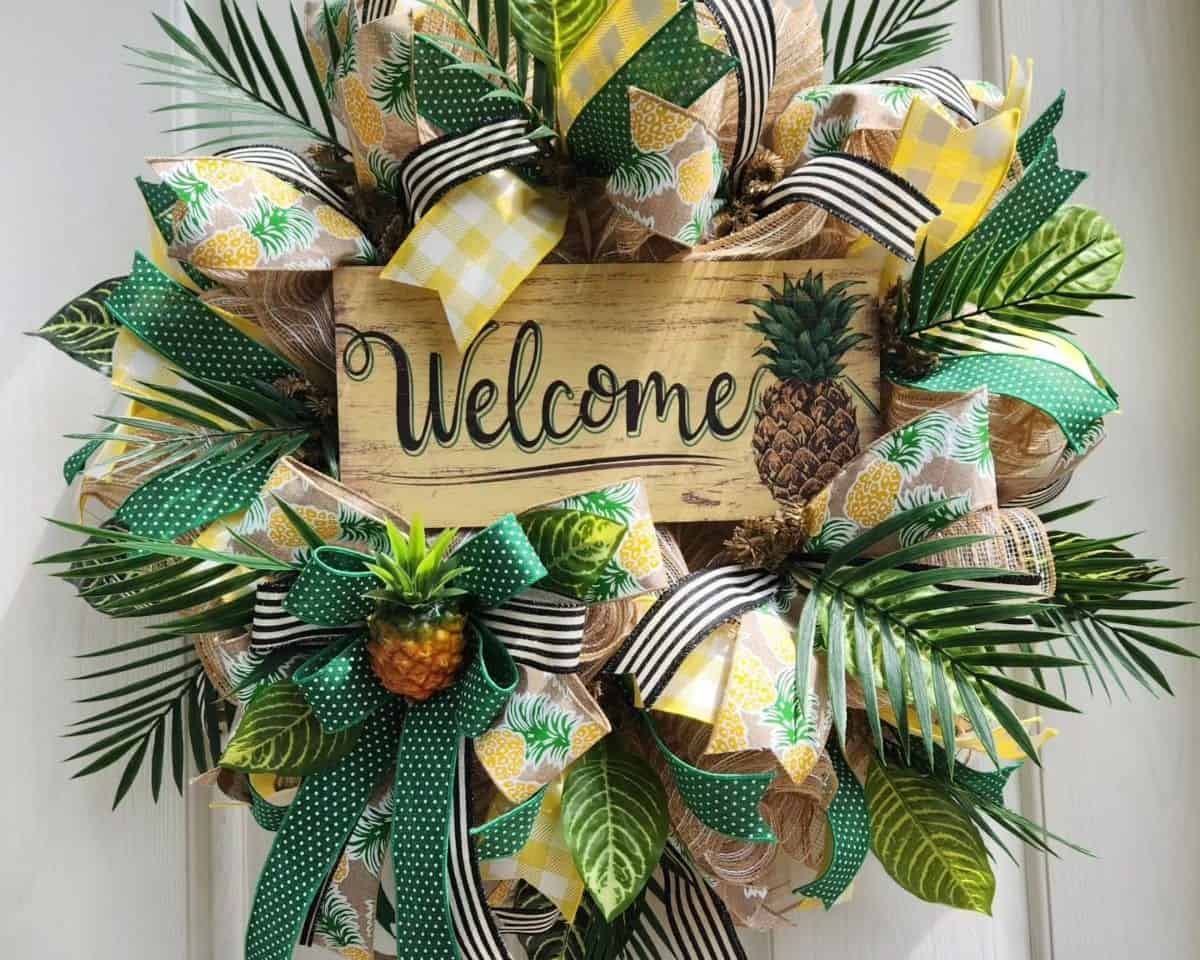 Tropical Pineapple Wreath