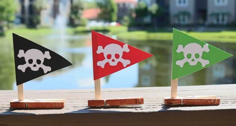 Clothespin Pirate Ships