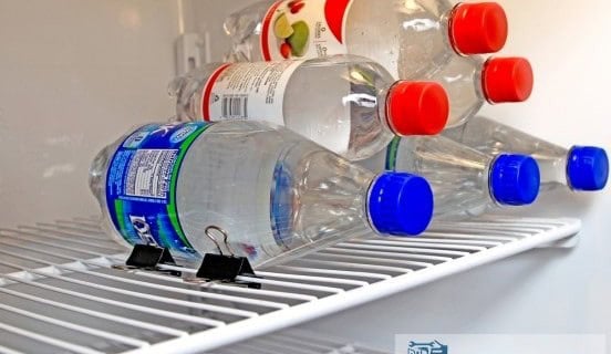 Use Binder Clips to Organize Bottles