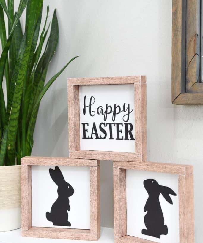 Faux Wood Easter Signs