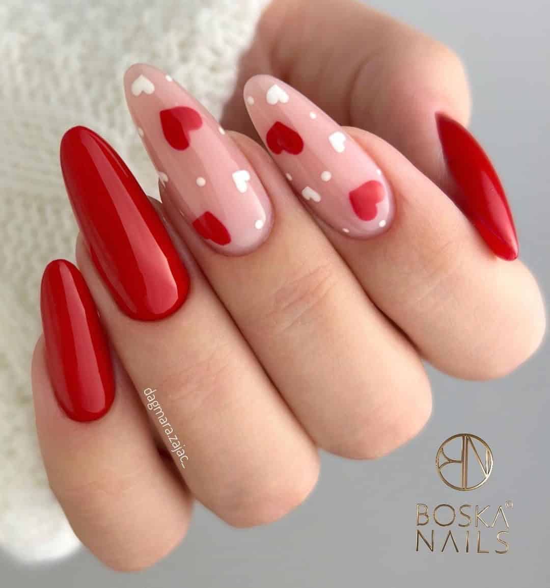 BRIGHT RED NAILS