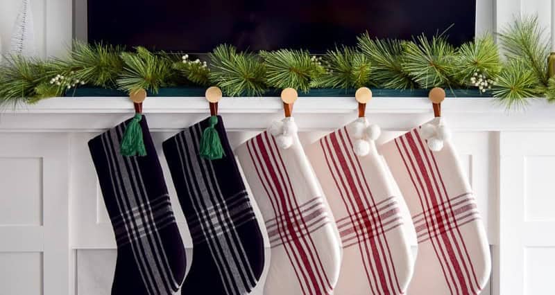 Modern Christmas Stocking Holder