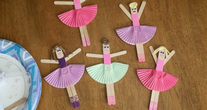 Craft Stick Ballerina Figure