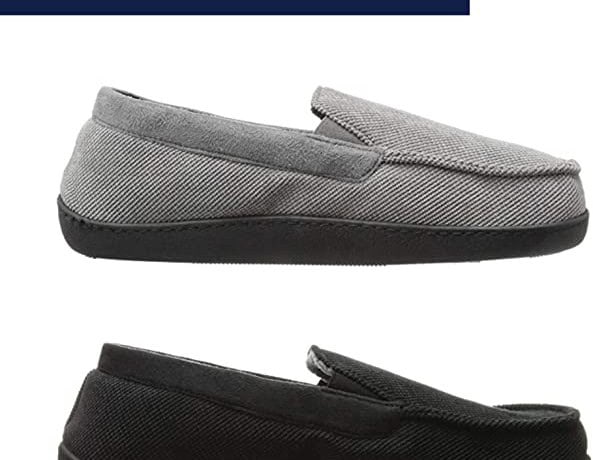 Men’s Corduroy Gel-Infused Memory Foam Moccasins