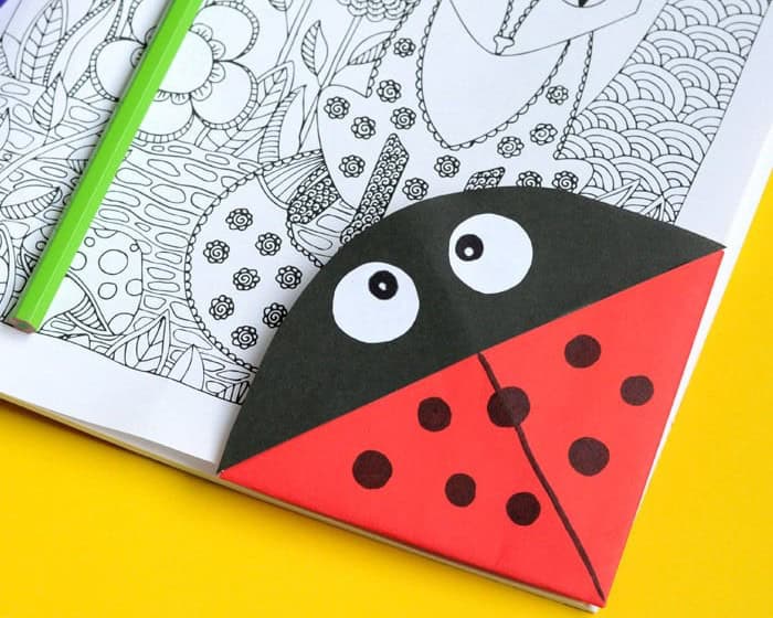 Ladybug Corner Bookmark