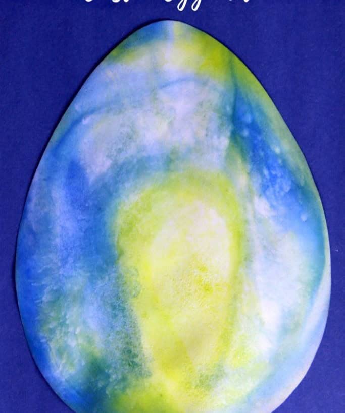 Watercolor Surprise Easter Egg Art