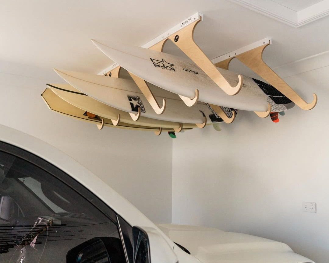 Tilted Surfboard Storage