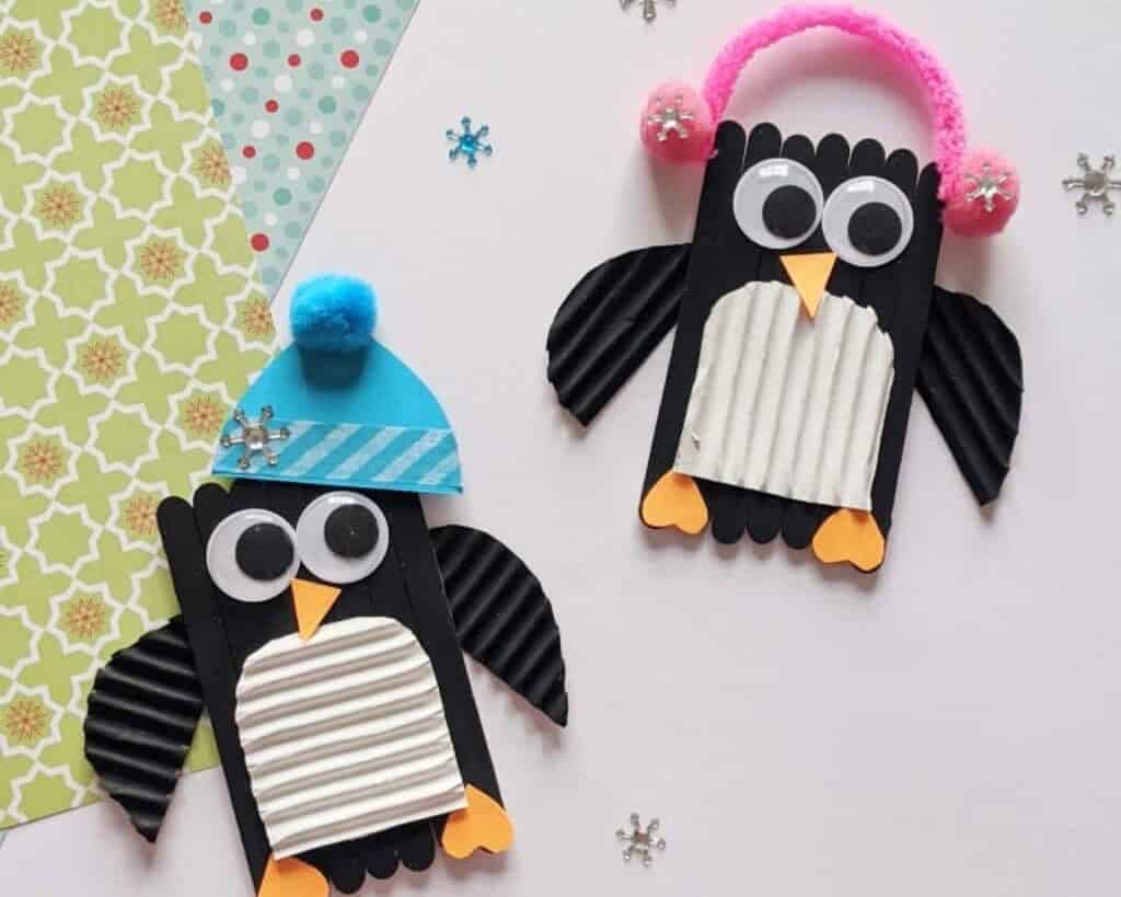 Popsicle Stick Penguins