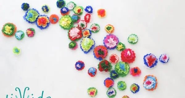 Mini Tissue Paper Flowers