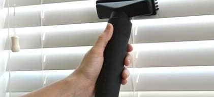 Use the Small Brush Attachments for Blinds