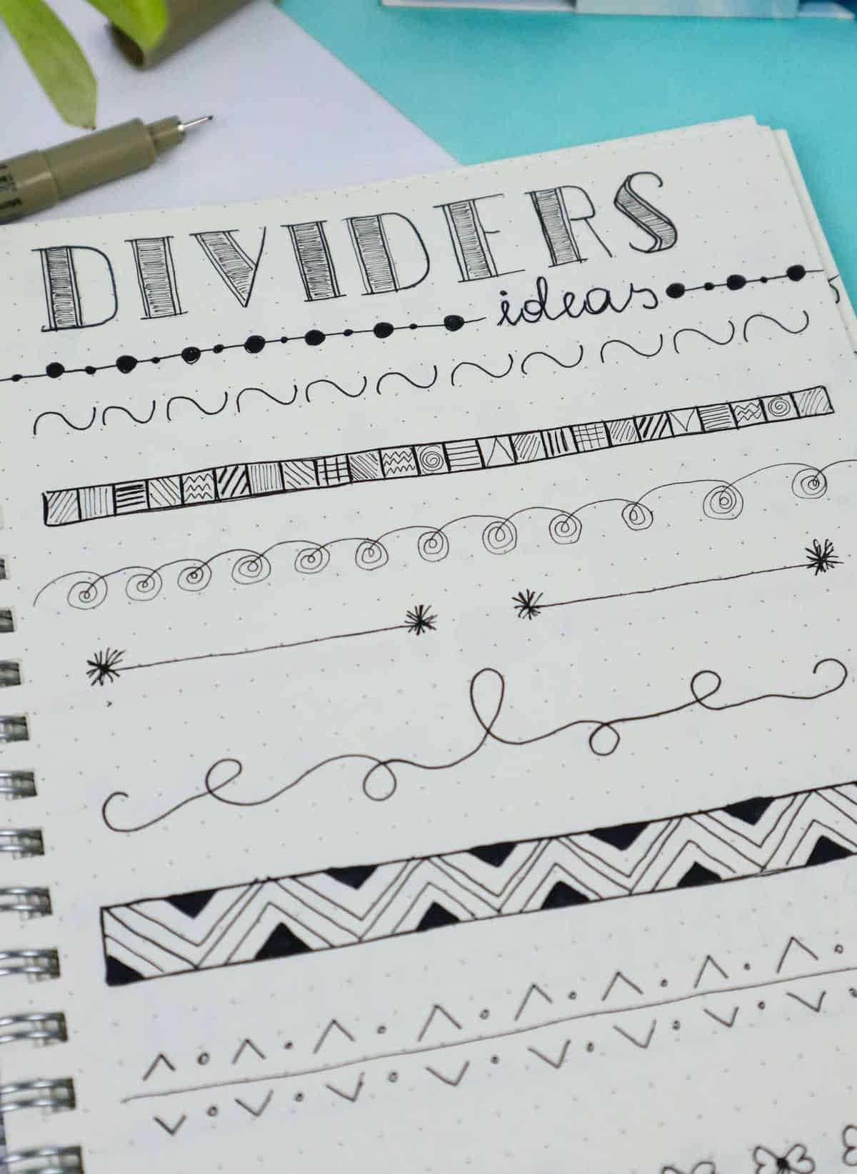 17 Bullet Journal Divider Ideas