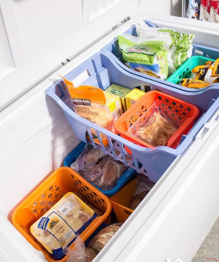 Chest Freezer Organization System