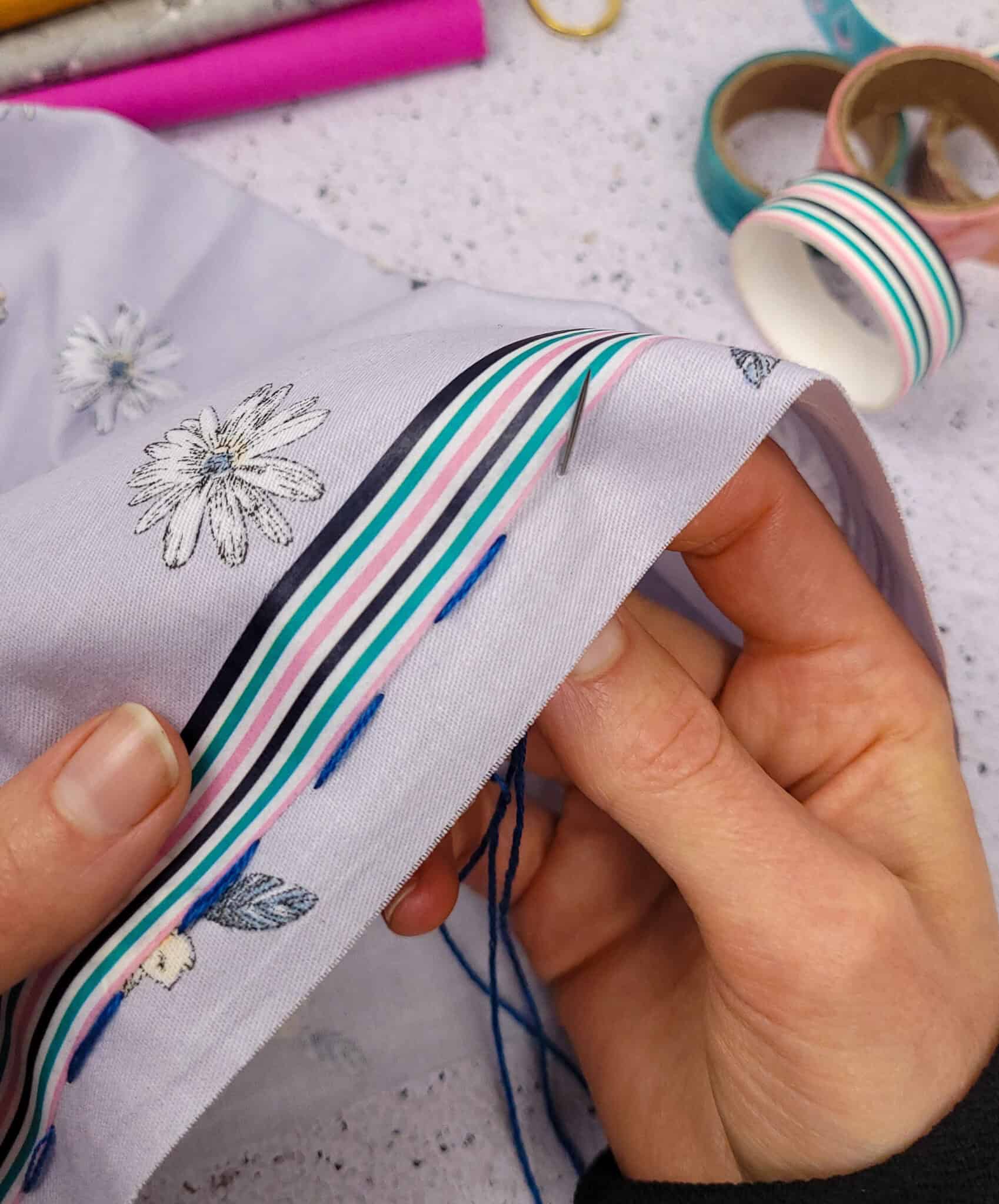 Use Washi Tape as a Sewing Guide