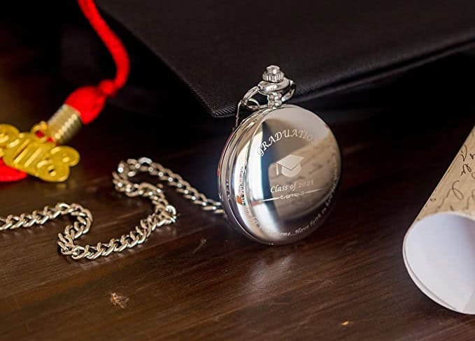 Custom Engraved Graduation Pocket Watch