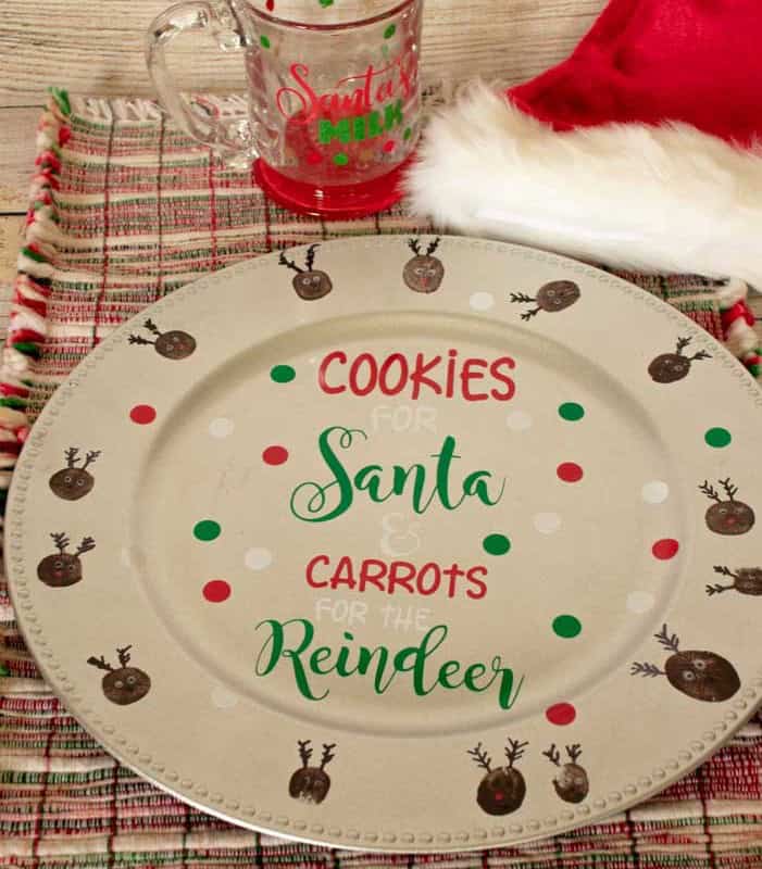 A Customised Cookie Plate for Santa’s Cookies