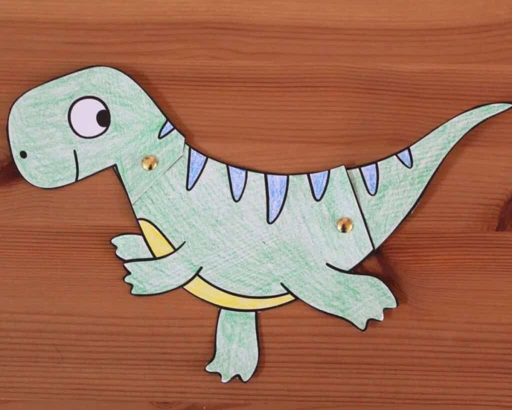 Paper Cut-Out Dinosaur