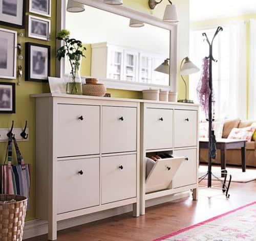 Seamless Double Hemnes Shoe Cabinet