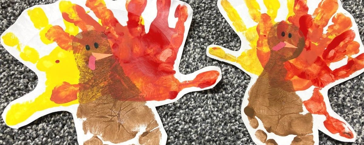 Thanksgiving Footprint Art