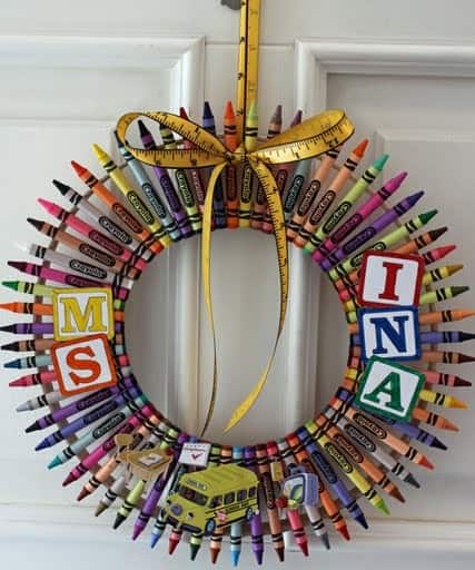 Crayon Wreath