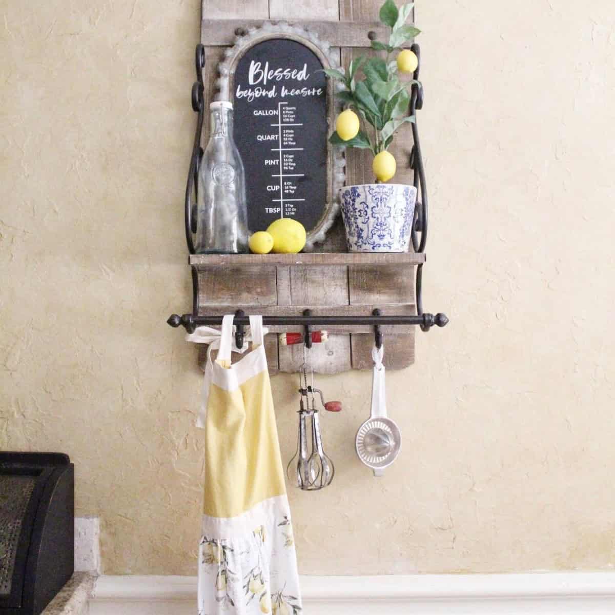 Lemon Kitchen Vignette