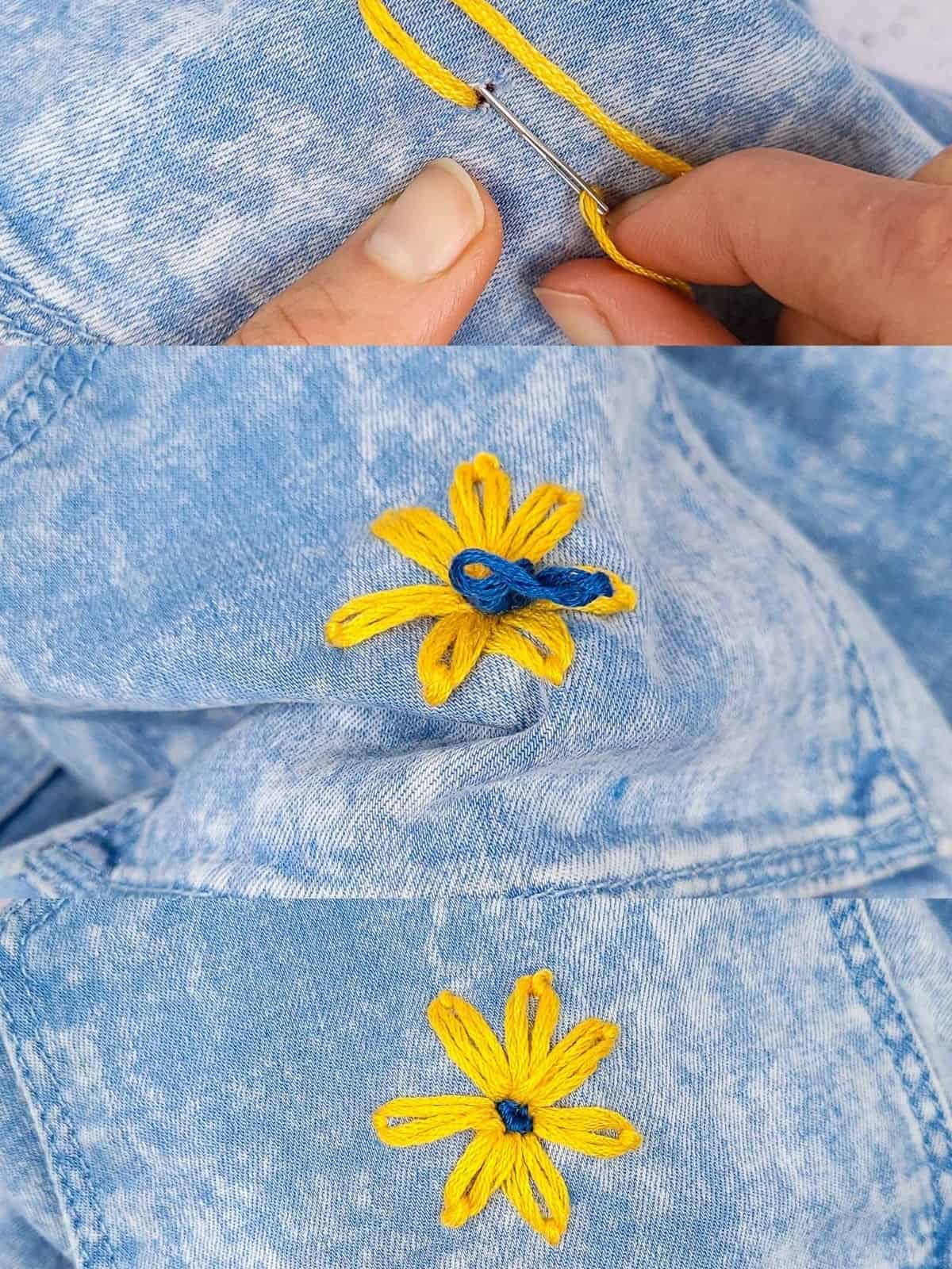 Fix Clothing Holes with a Cute Flower