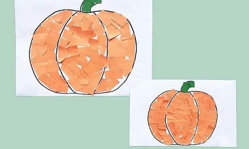 Scrap Paper Pumpkins