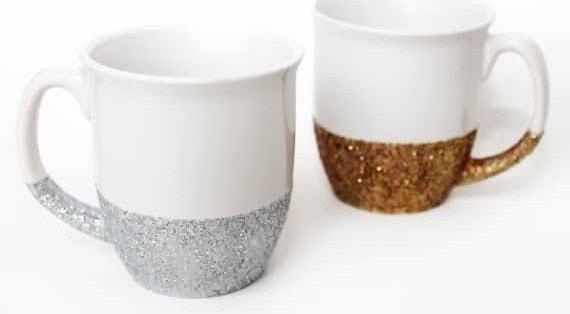 Glittered Mugs