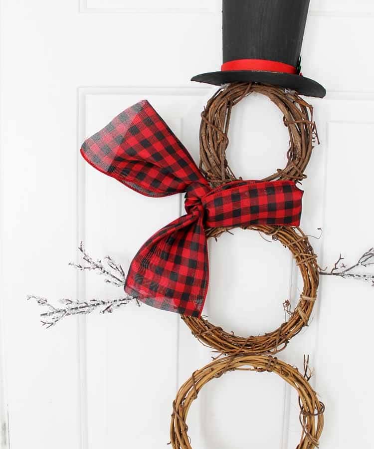 Snowman Wreath