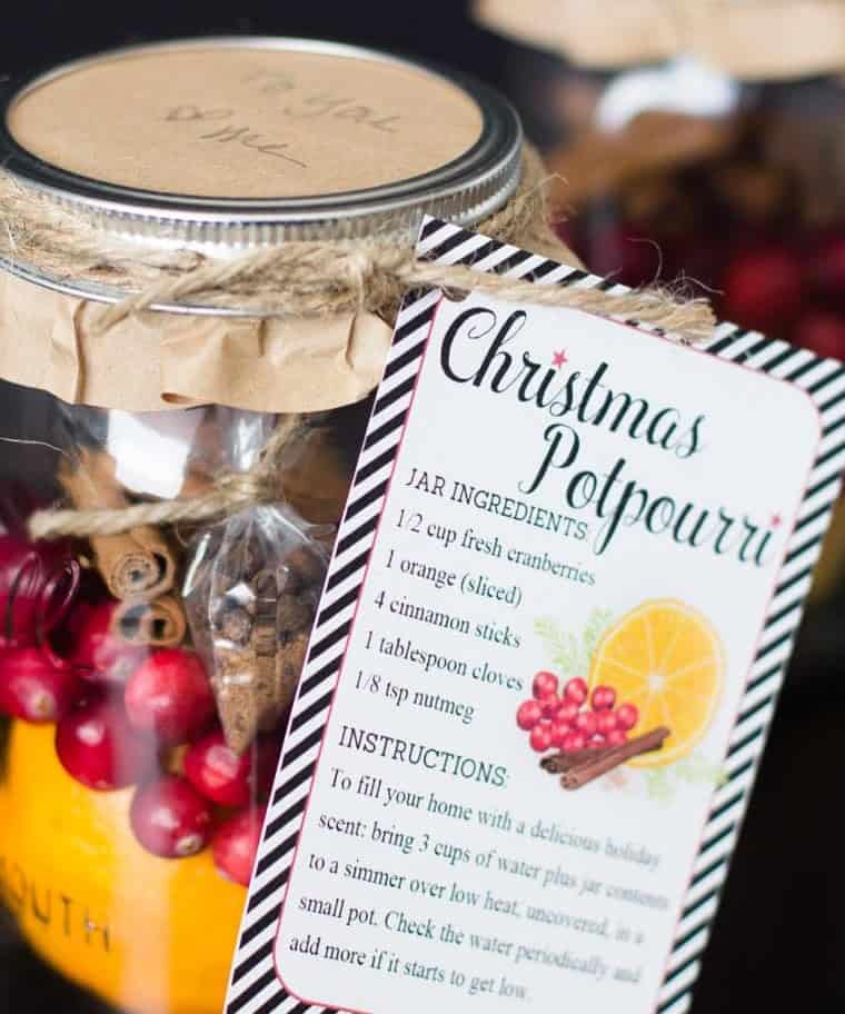 Christmas Mason Jar Potpourri