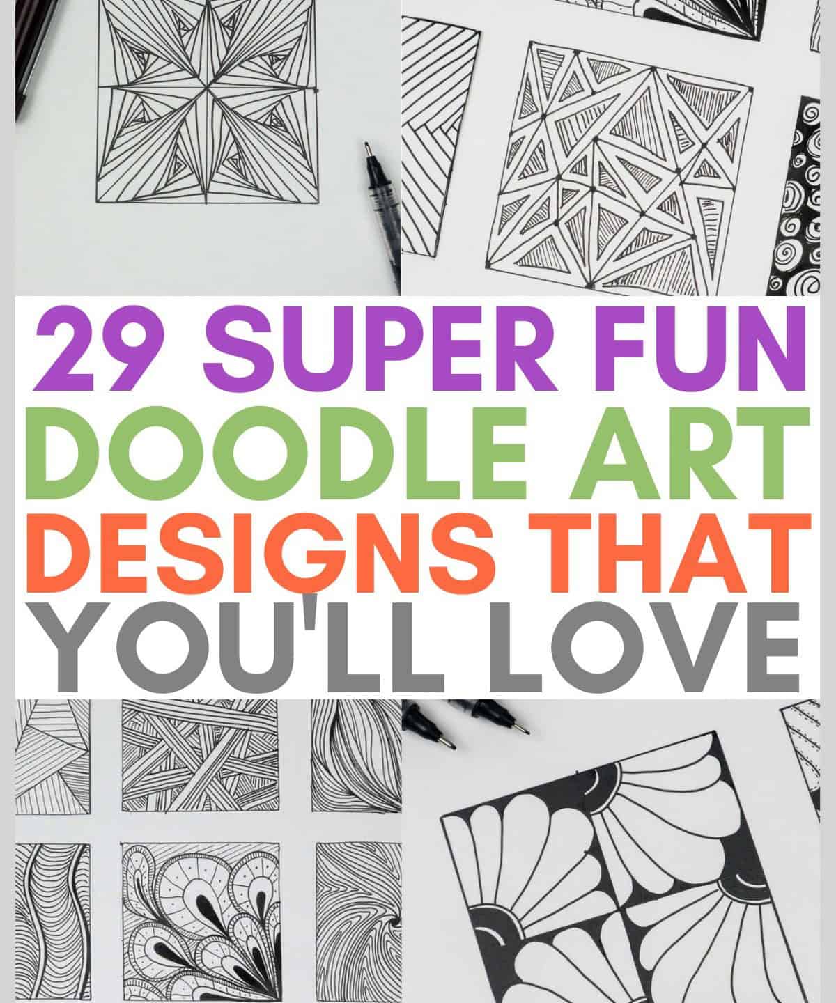 29 Easy Doodle Pattern Ideas