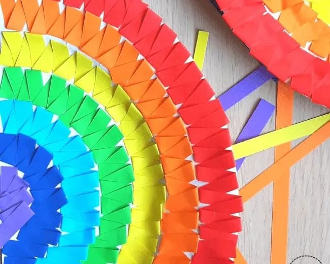 Paper Plate Rainbow