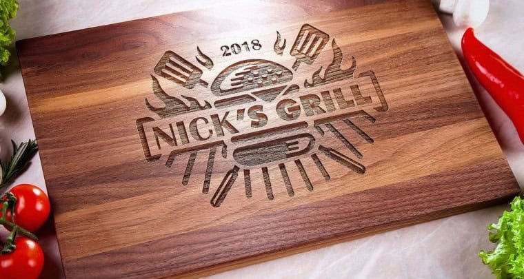 A Personalised Wooden Cutting Board