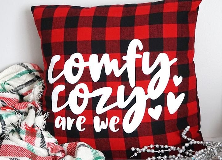 Comfy Cozy Christmas Pillow