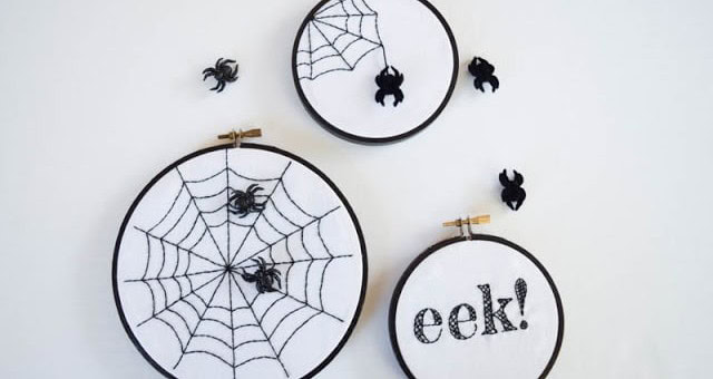 Embroidered Spider Web