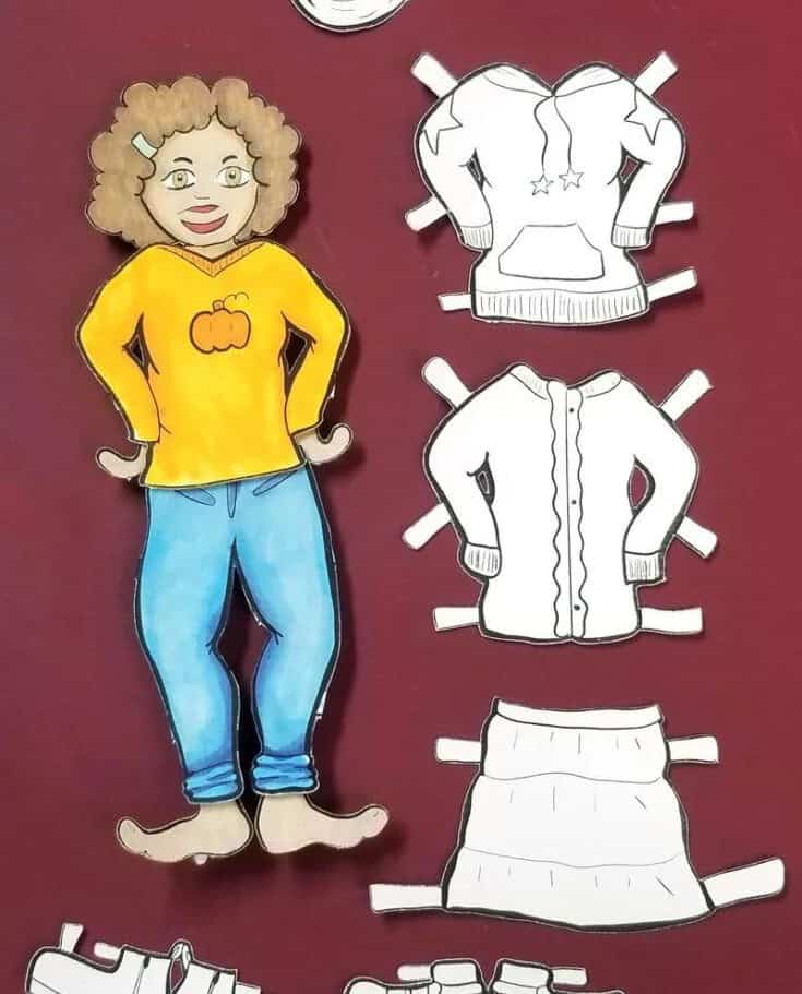 Fall Paper Dolls